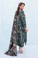 Baroque Lawn 3-Piece Unstiched With Embroidered Patches