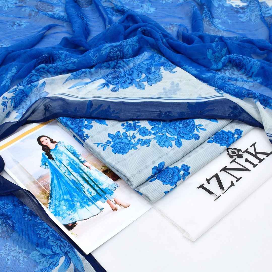 Iznik Lawn 3-Piece Unstiched