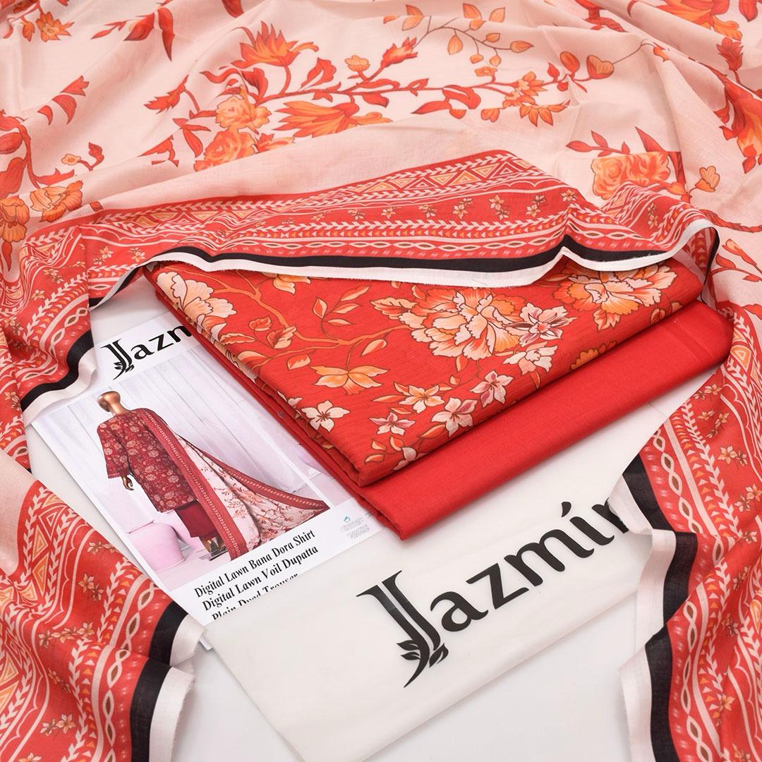 Jazmin Bana Dora Lawn 3-Piece Unstiched