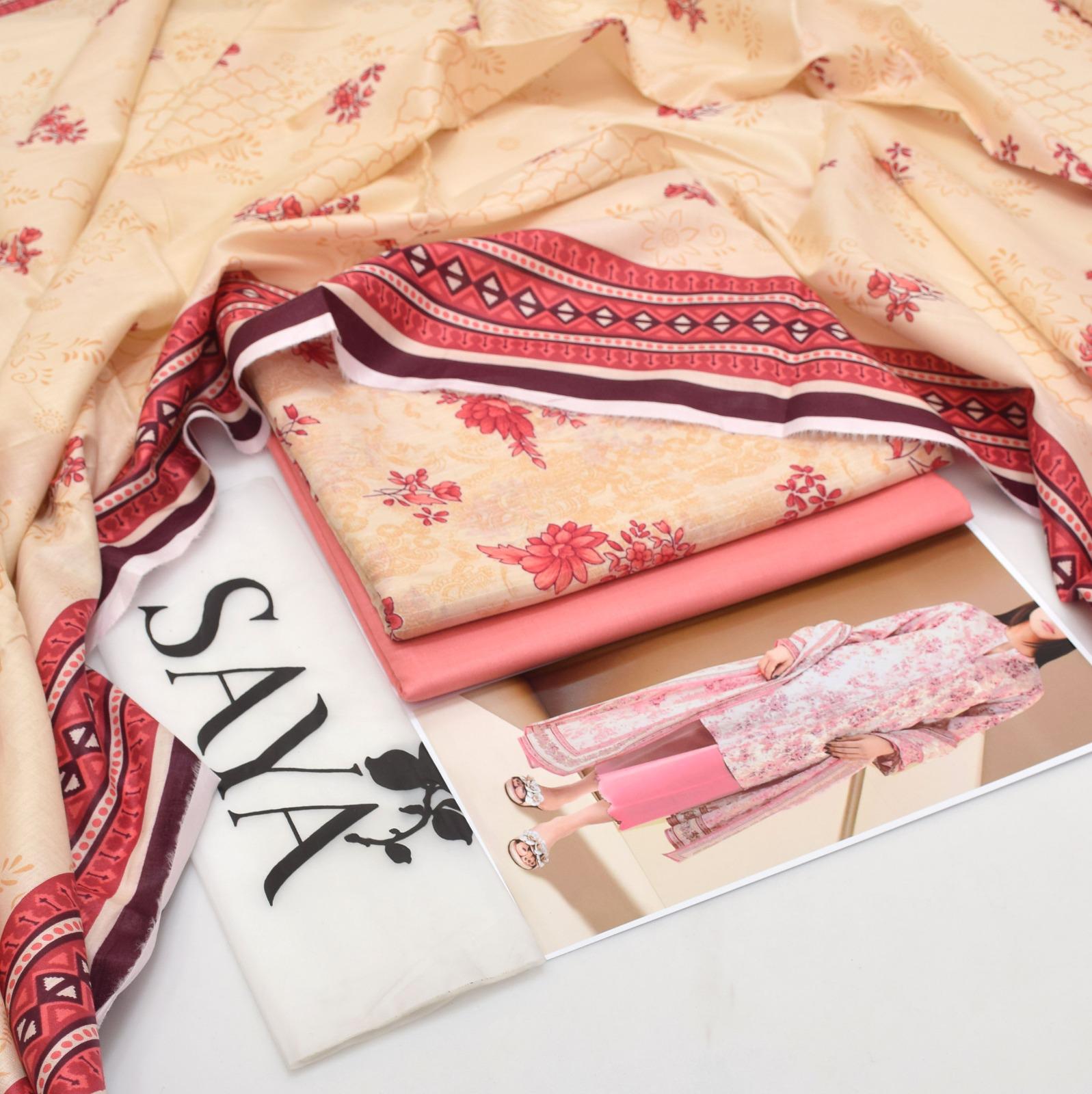 Saya Tana Dora Lawn 3-Piece Unstiched