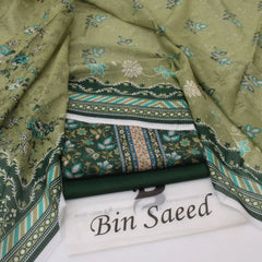 Bin Saeed Digital Lawn 3-Piece Un-Stiched