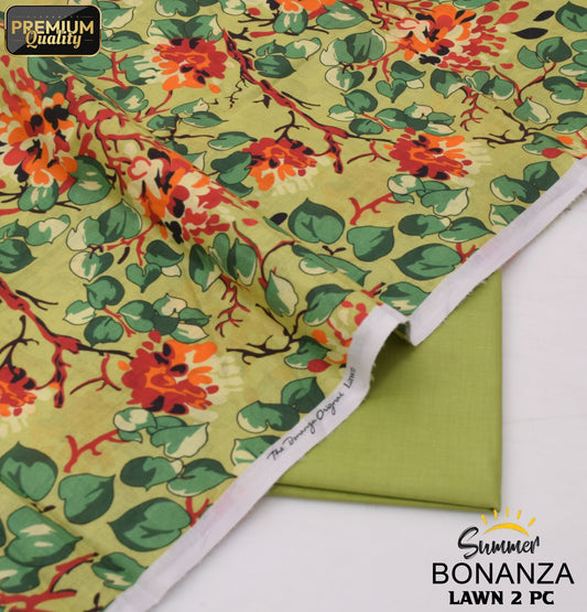 Bonanza Digital Lawn 2-Piece Un-Stiched