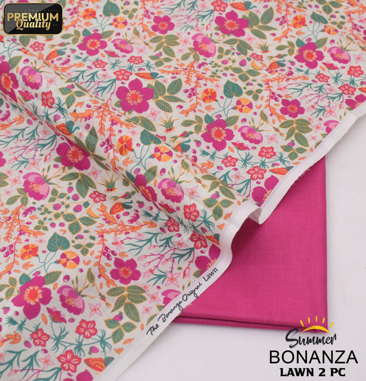 Bonanza Digital Lawn 2-Piece Un-Stiched