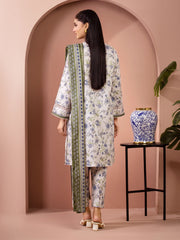 Edenrobe Digital Lawn 3-Piece Un-Stiched