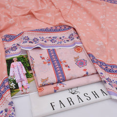 Farasha Digital Lawn 3-Piece Un-Stiched