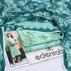 Edenrobe Digital Lawn 3-Piece Un-Stiched
