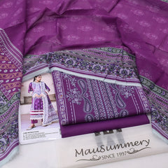 Mausummery Digital Lawn 3-Piece Un-Stiched