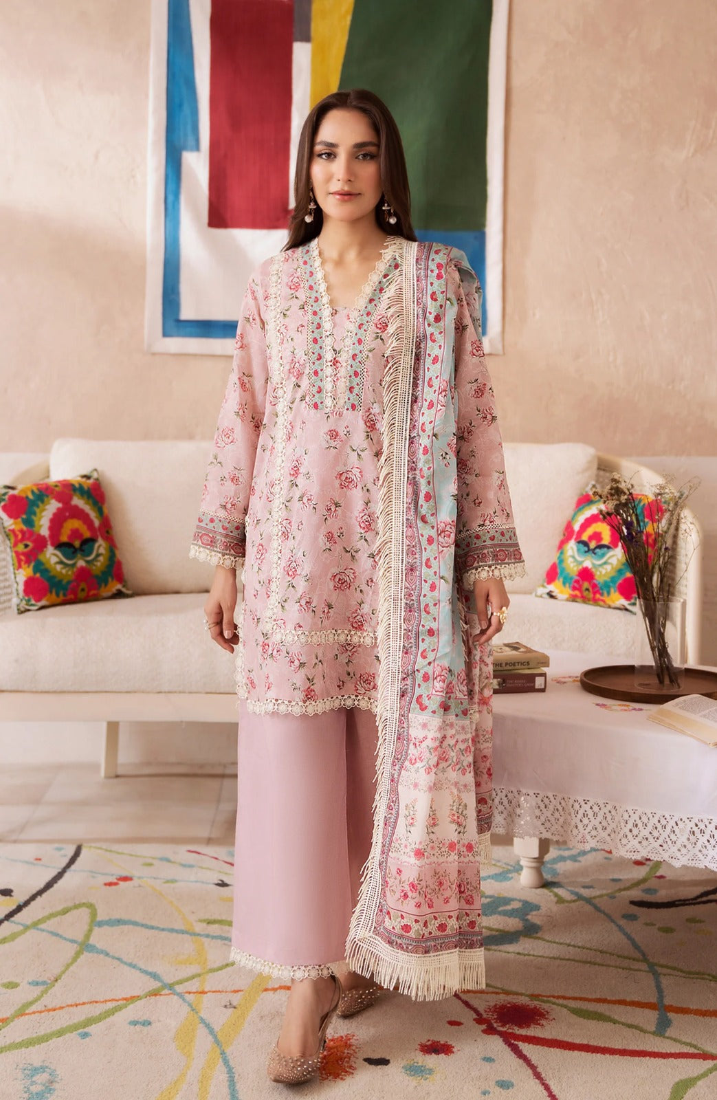Mausummery Digital Lawn 3-Piece Un-Stiched