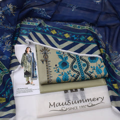 Mausummery Digital Lawn 3-Piece Un-Stiched