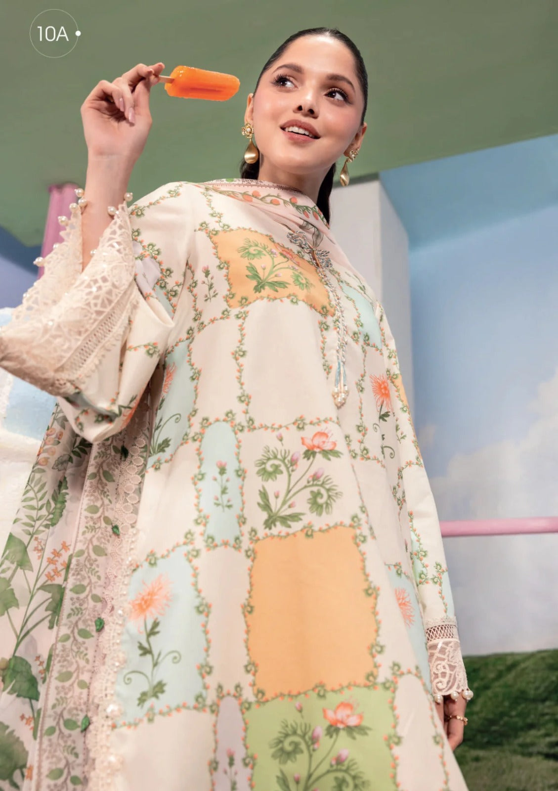 Mausummery Digital Lawn 3-Piece Un-Stiched