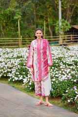 Farasha Digital Lawn 3-Piece Un-Stiched