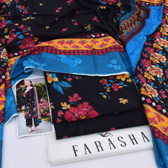 Farasha Digital Lawn 3-Piece Un-Stiched