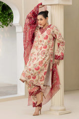 Adan's Libas Digital Lawn 3-Piece Un-Stiched