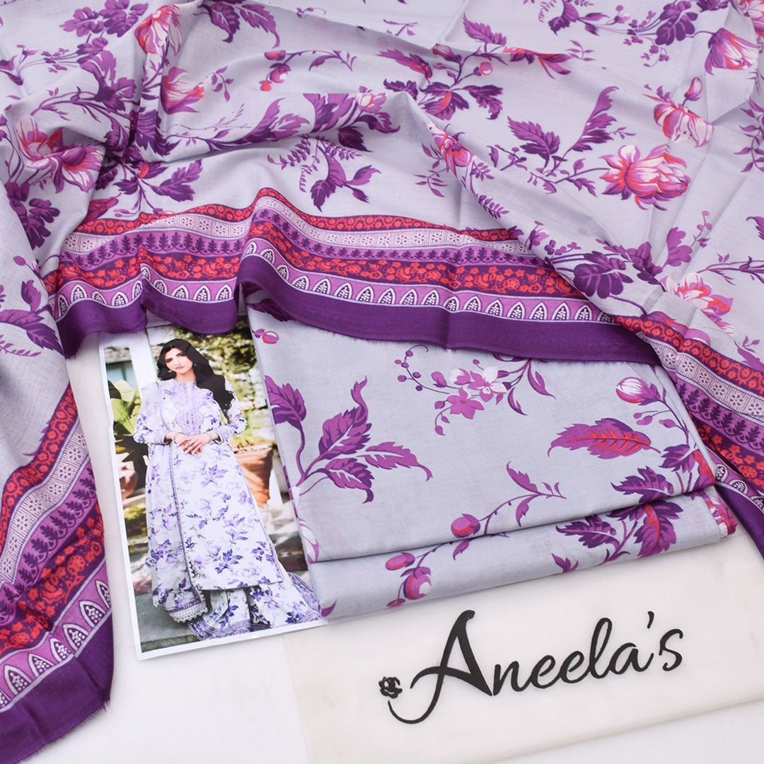 Aneela'S lawn 3-Piece Un-Stiched
