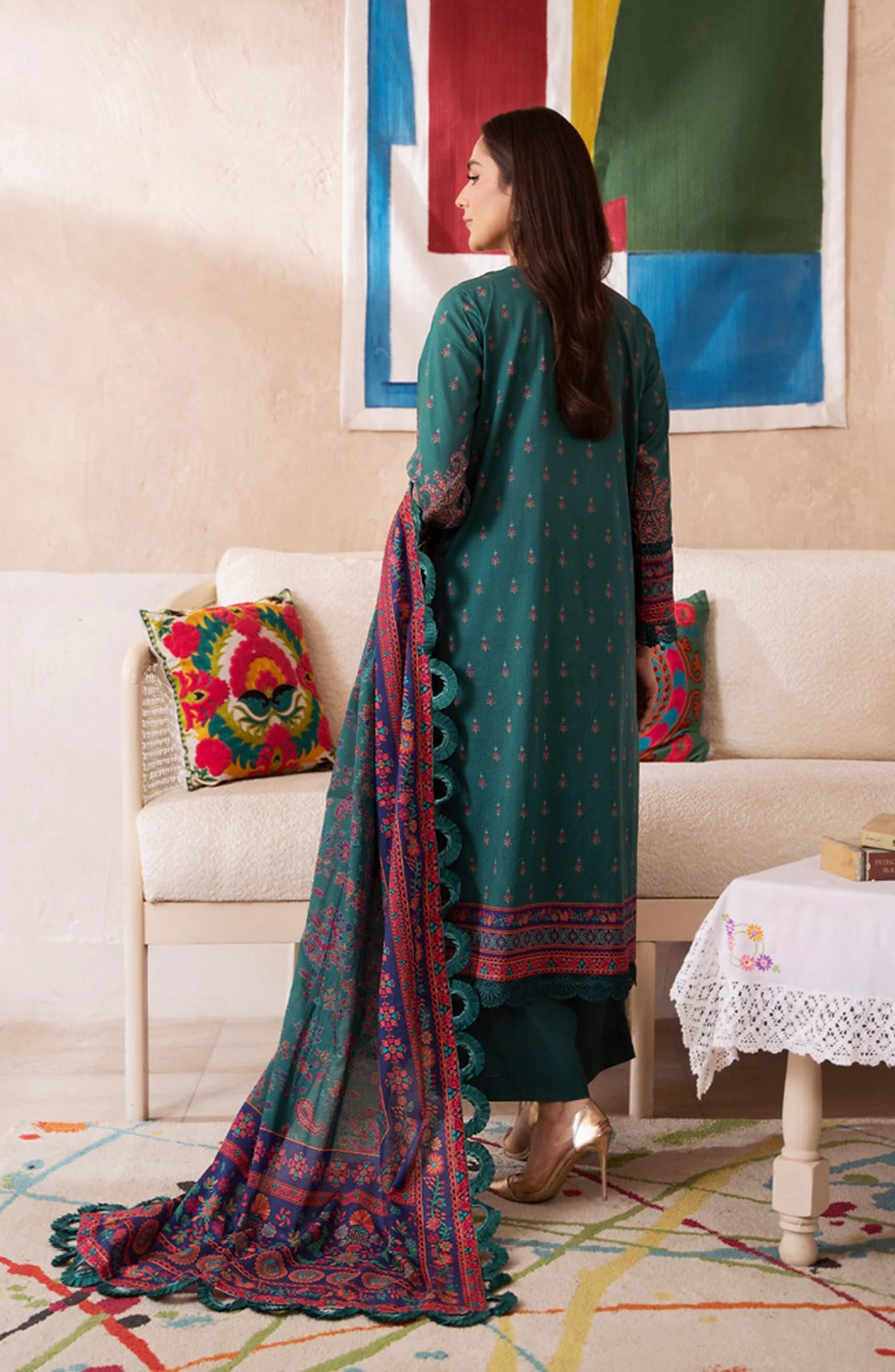 Mausummery Digital Lawn 3-Piece Un-Stiched