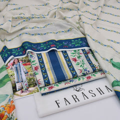 Farasha Digital Lawn 3-Piece Un-Stiched