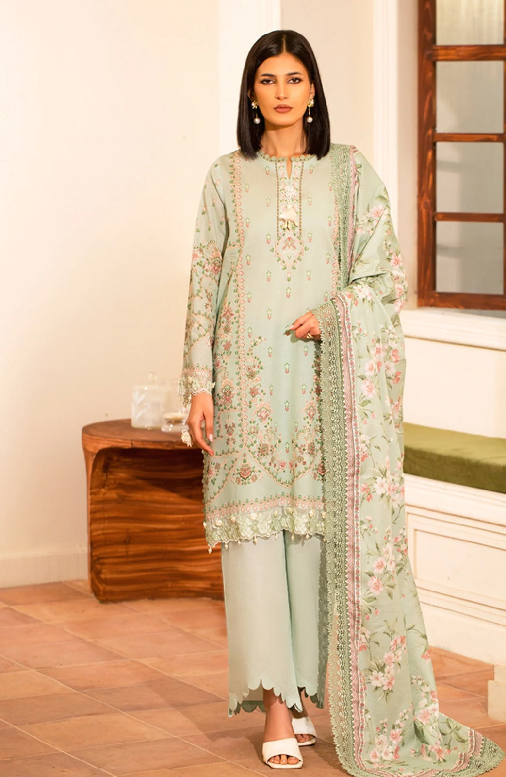 Mausummery Digital Lawn 3-Piece Un-Stiched