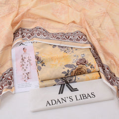 Adan's Libas Digital Lawn 3-Piece Un-Stiched