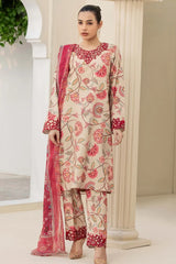 Adan's Libas Digital Lawn 3-Piece Un-Stiched