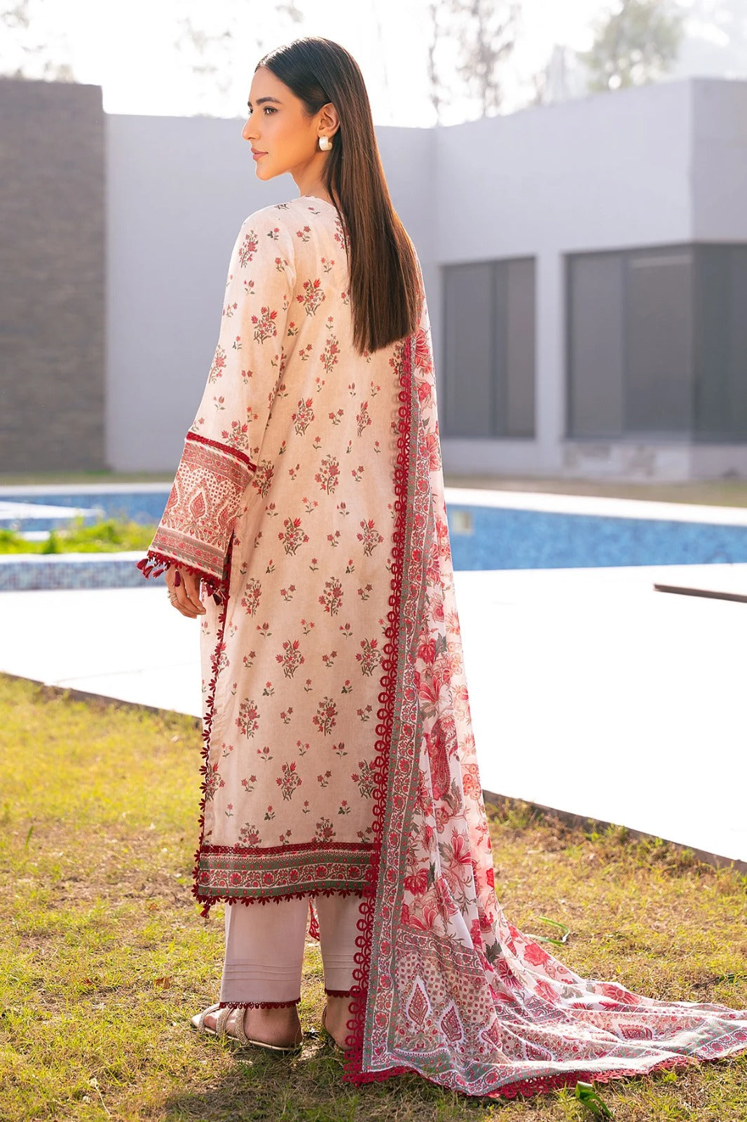 Mausummery Digital Lawn 3-Piece Un-Stiched