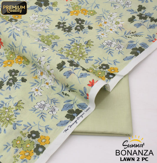 Bonanza Digital Lawn 2-Piece Un-Stiched