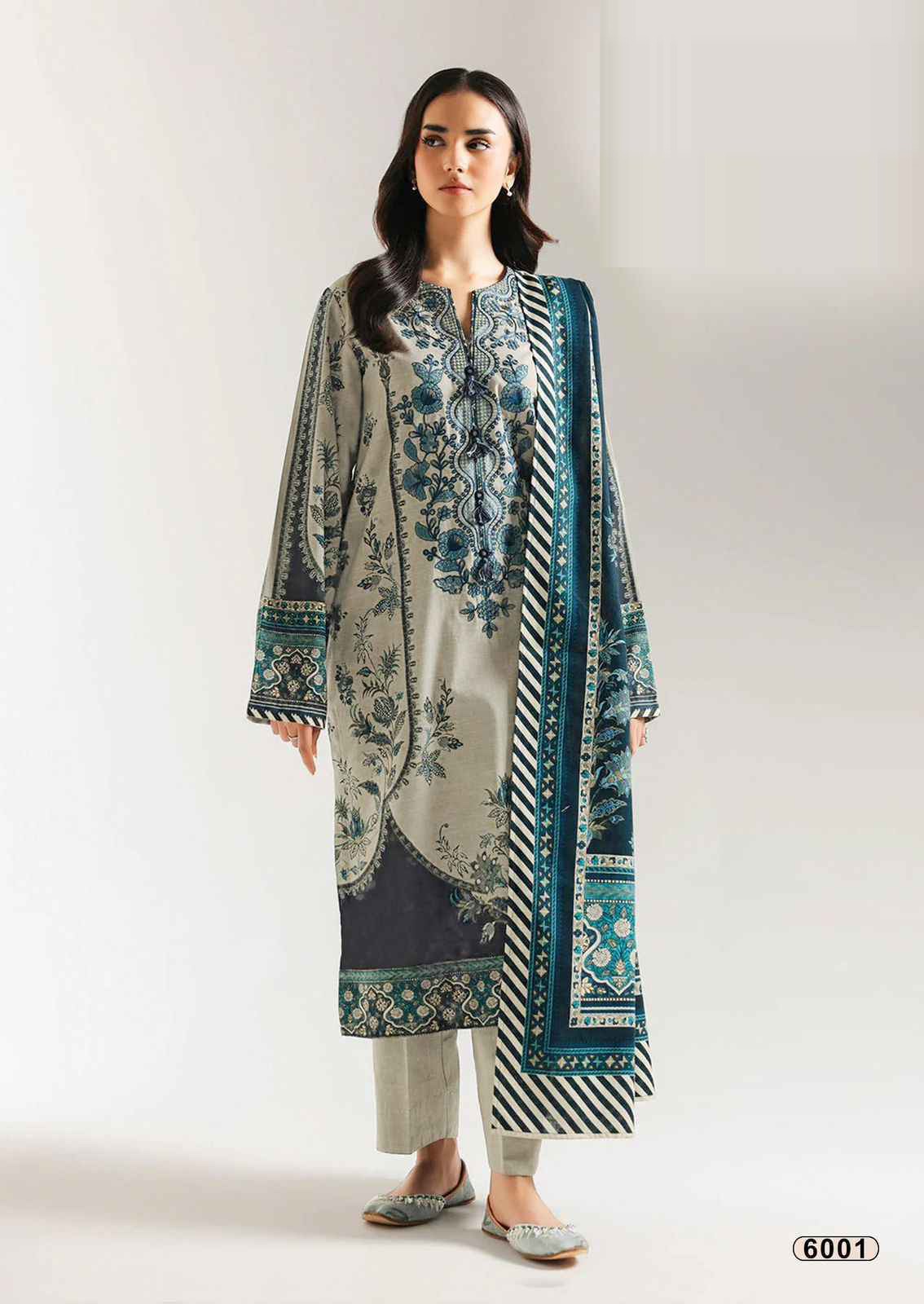 Mausummery Digital Lawn 3-Piece Un-Stiched