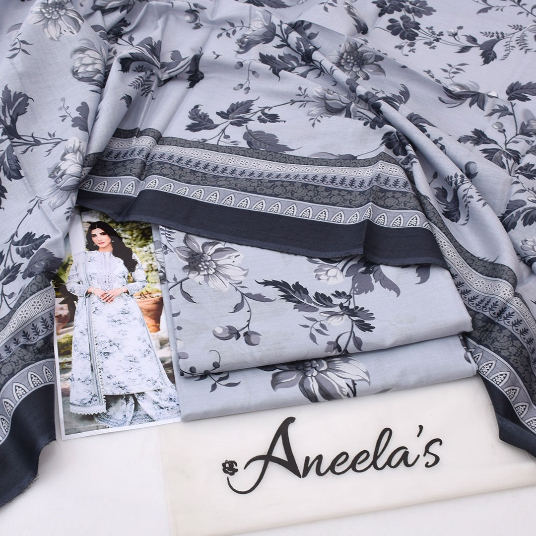 Aneela'S lawn 3-Piece Un-Stiched