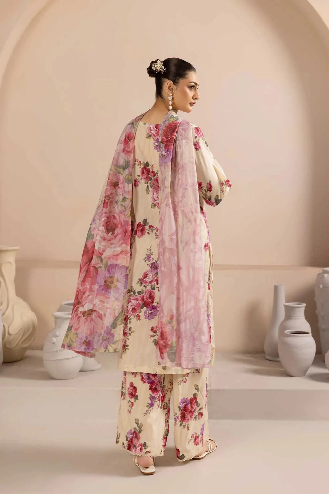 Adan's Libas Digital Lawn 3-Piece Un-Stiched