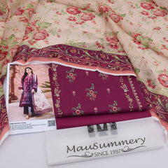 Mausummery Digital Lawn 3-Piece Un-Stiched
