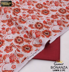 Bonanza Digital Lawn 2-Piece Un-Stiched