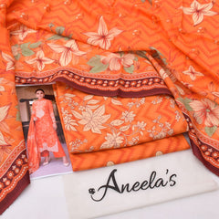 Aneela'S lawn 3-Piece Un-Stiched