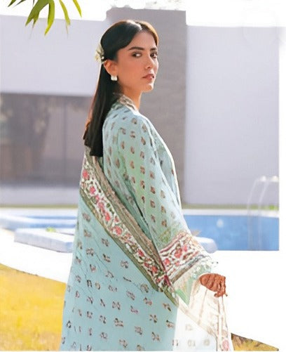Mausummery Digital Lawn 3-Piece Un-Stiched