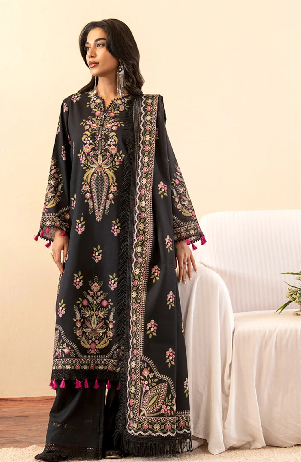 Mausummery Digital Lawn 3-Piece Un-Stiched