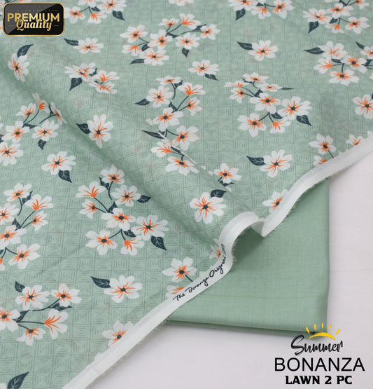 Bonanza Digital Lawn 2-Piece Un-Stiched