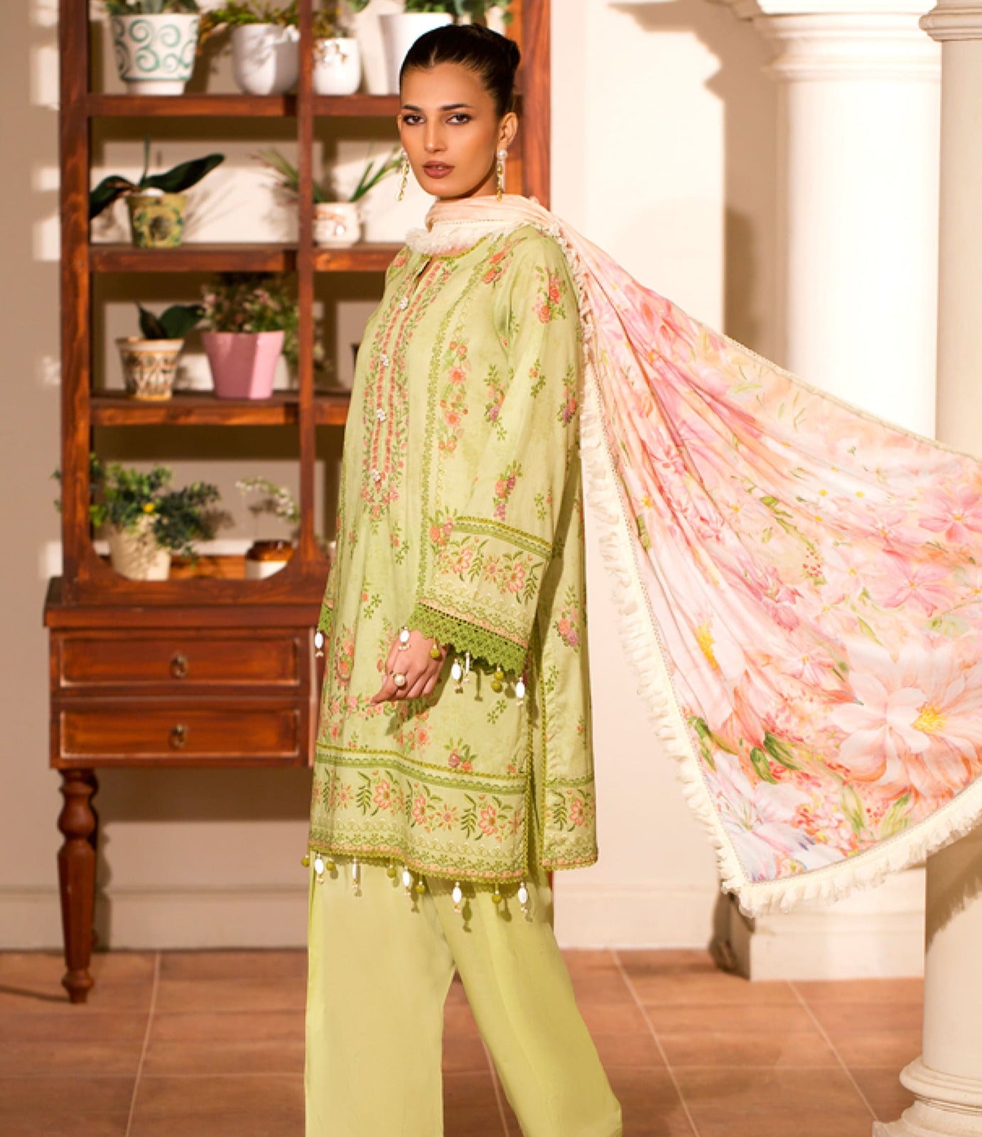 Mausummery Digital Lawn 3-Piece Un-Stiched