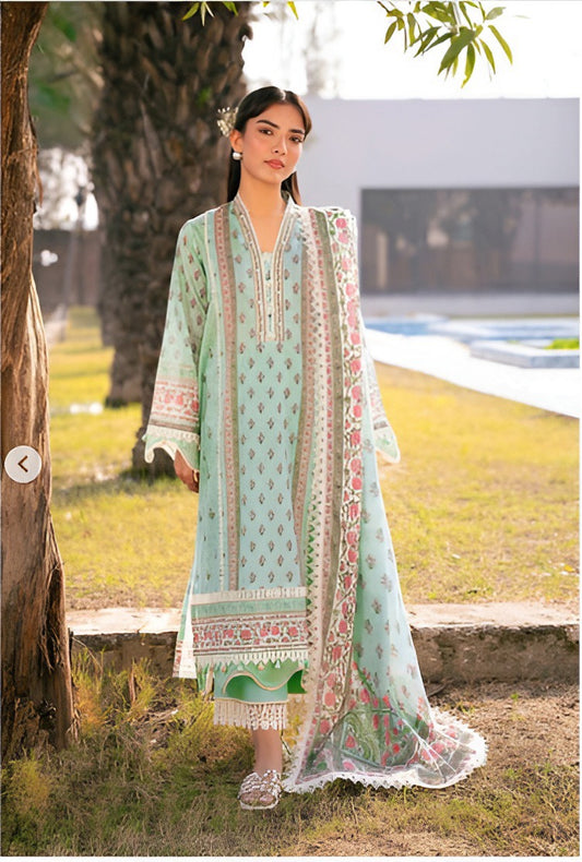 Mausummery Digital Lawn 3-Piece Un-Stiched