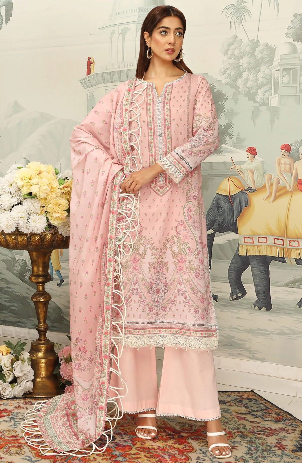 Mausummery Digital Lawn 3-Piece Un-Stiched