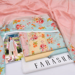 Farasha Digital Lawn 3-Piece Un-Stiched