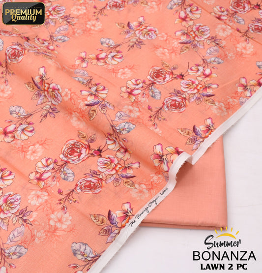 Bonanza Digital Lawn 2-Piece Un-Stiched