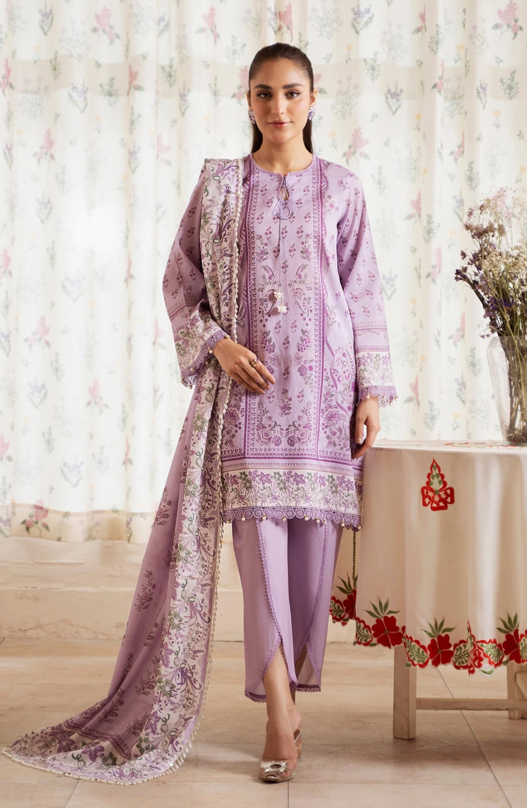 Mausummery Digital Lawn 3-Piece Un-Stiched
