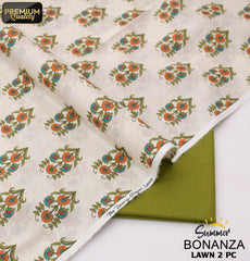 Bonanza Digital Lawn 2-Piece Un-Stiched